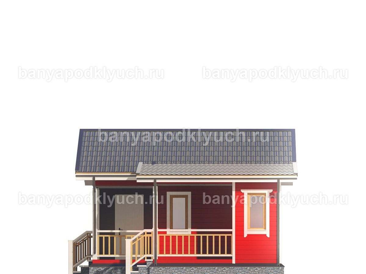 Каркасная баня 6x6 м Каркасная баня 6x6 м
